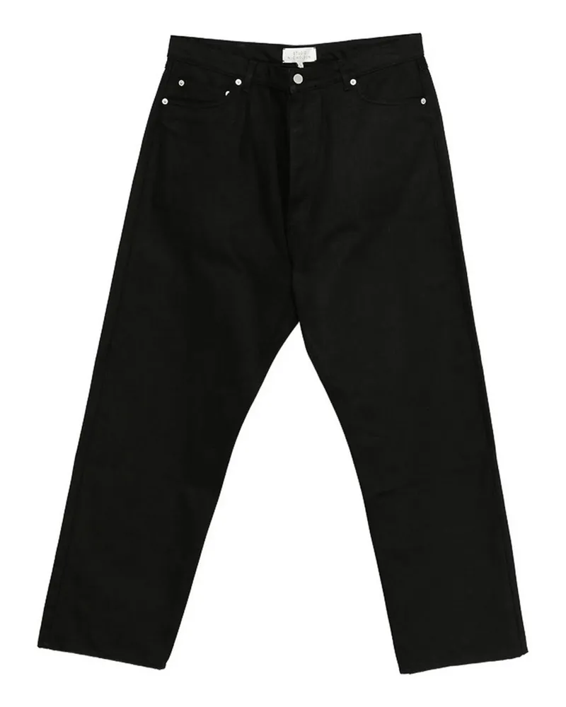 Studio Nicholson Straight Leg Jeans - Schwarz Schwarz