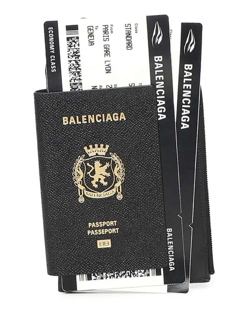 Balenciaga Portemonnaie - Schwarz Schwarz
