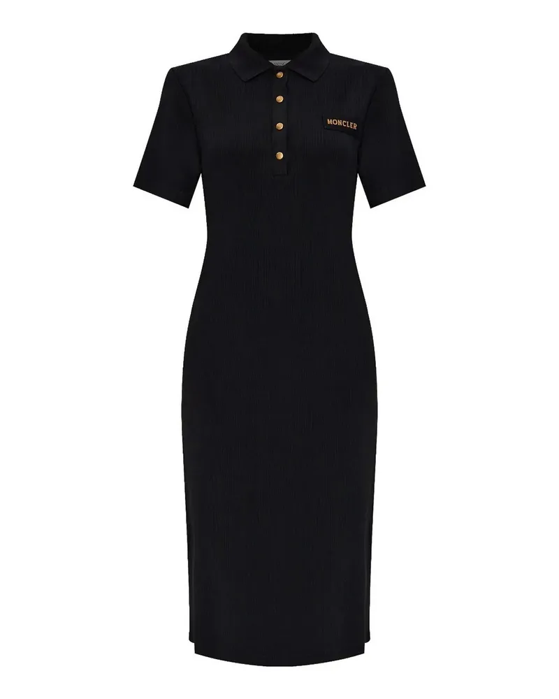 Moncler Knielanges Kleid - Schwarz Schwarz