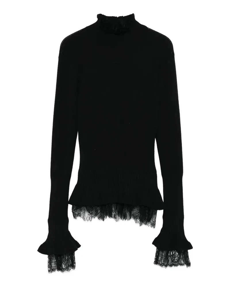 Ermanno Scervino Rundhalspullover - Schwarz Schwarz