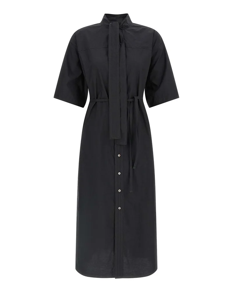 Christophe Lemaire Knielanges Kleid - Schwarz Schwarz