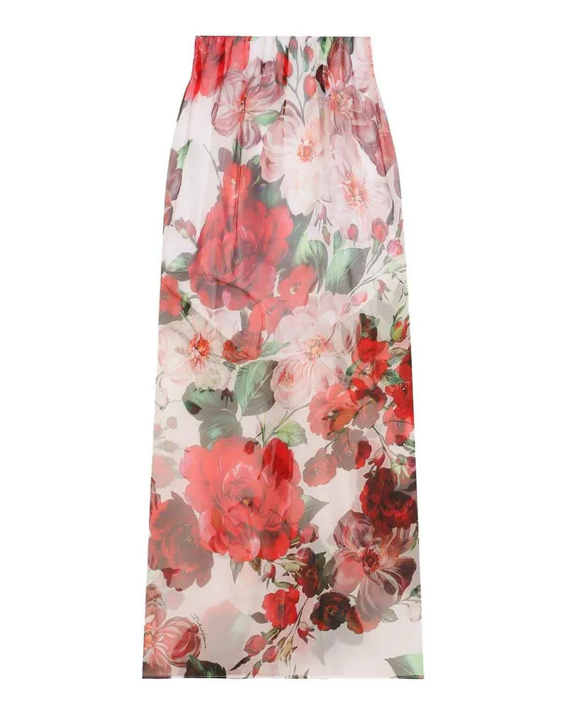 Dolce & Gabbana Midirock - Weiß Rot