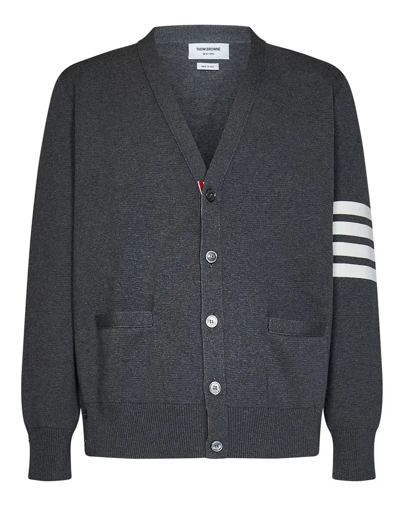 Thom Browne Cardigan - Grau Grau