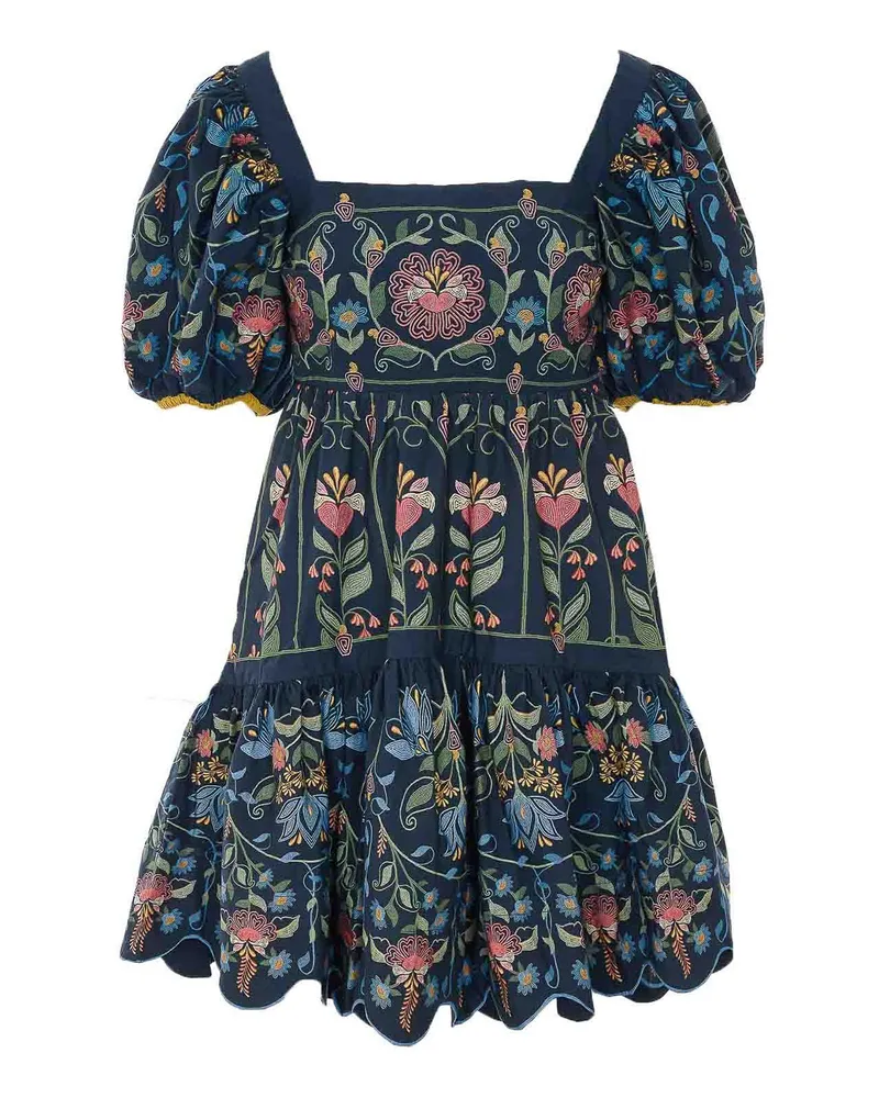 FARM Rio Kurzes Kleid - Blau Blau