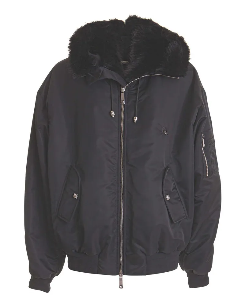 John Richmond Casualjacke - Schwarz Schwarz