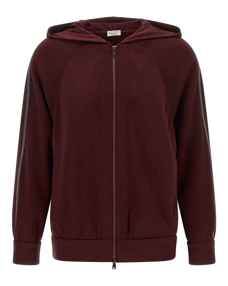 Brunello Cucinelli Sweatshirt - Dunkelrot Dunkelrot