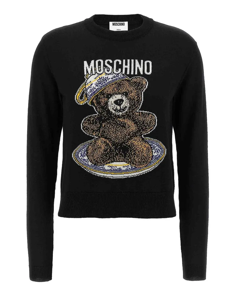 Moschino Rundhalspullover - Bunt Bunt