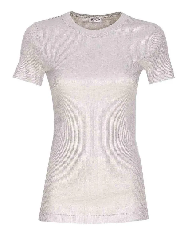 Brunello Cucinelli T-Shirt - Silber Silber
