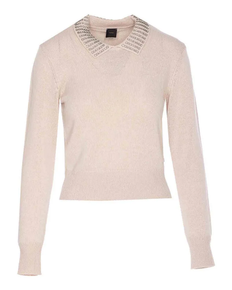 Pinko Rundhalspullover - Beige Beige