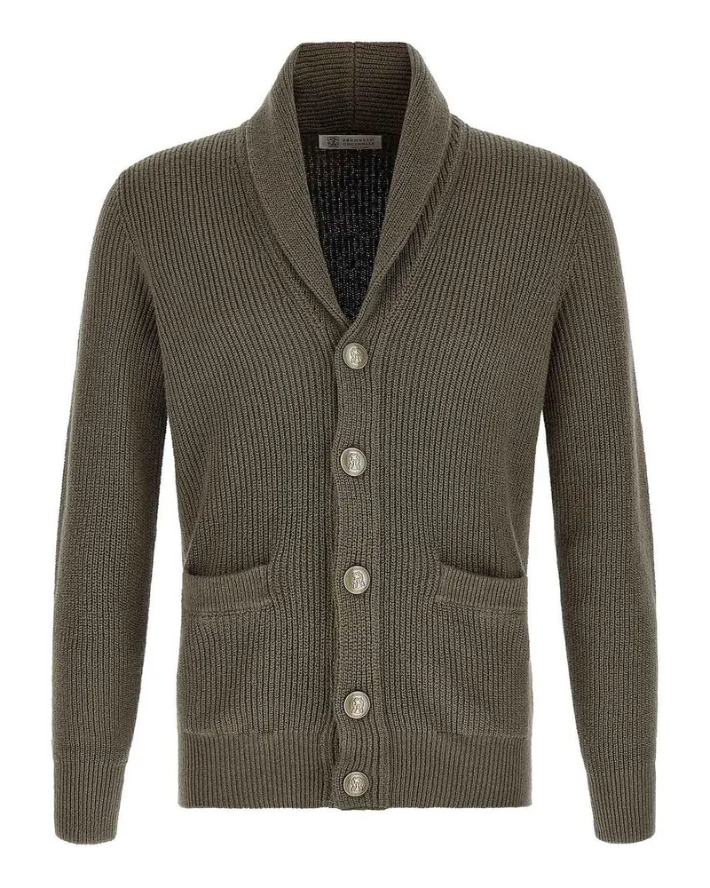 Brunello Cucinelli Cardigan - Grün Grün