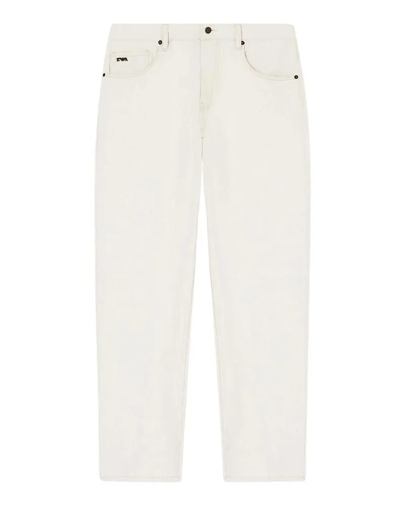 Emporio Armani Straight Leg Jeans - Weiß Weiß