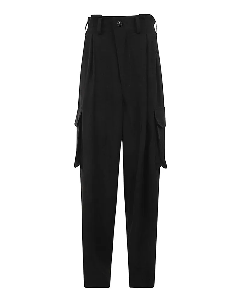 Yohji Yamamoto Casual Hose - Schwarz Schwarz