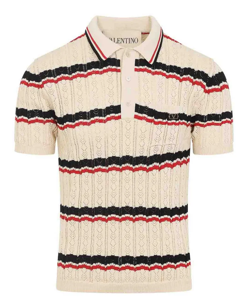 Valentino Garavani Poloshirt - Creme Creme