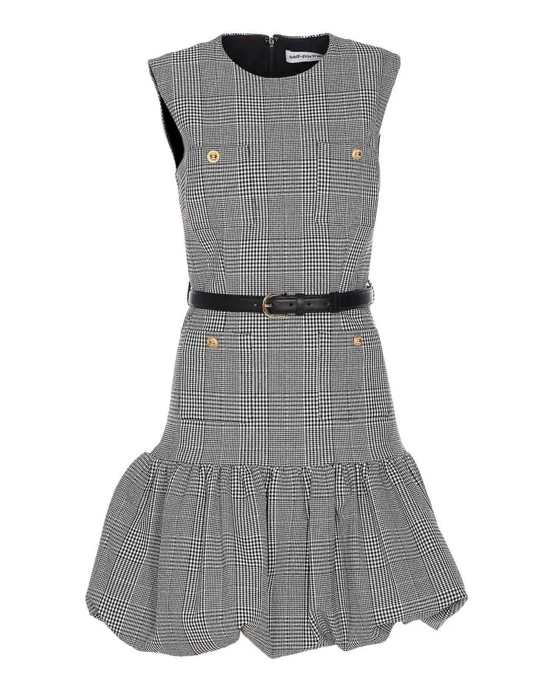 Self-Portrait Kurzes Kleid - Grau Grau
