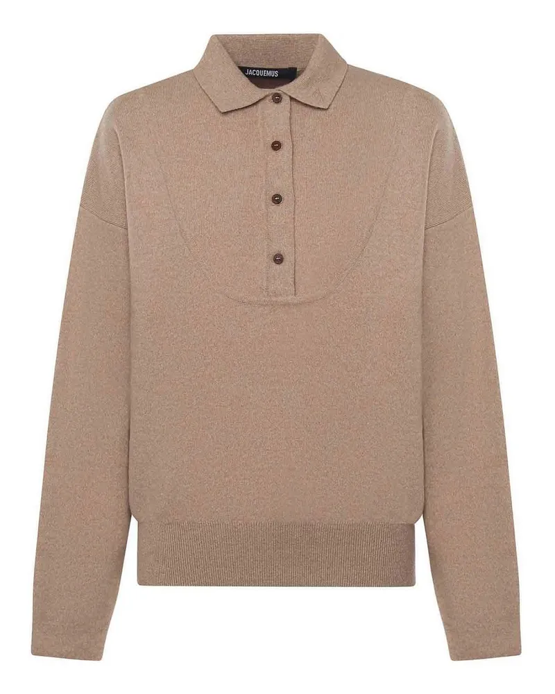 Jacquemus Rundhalspullover - Beige Beige
