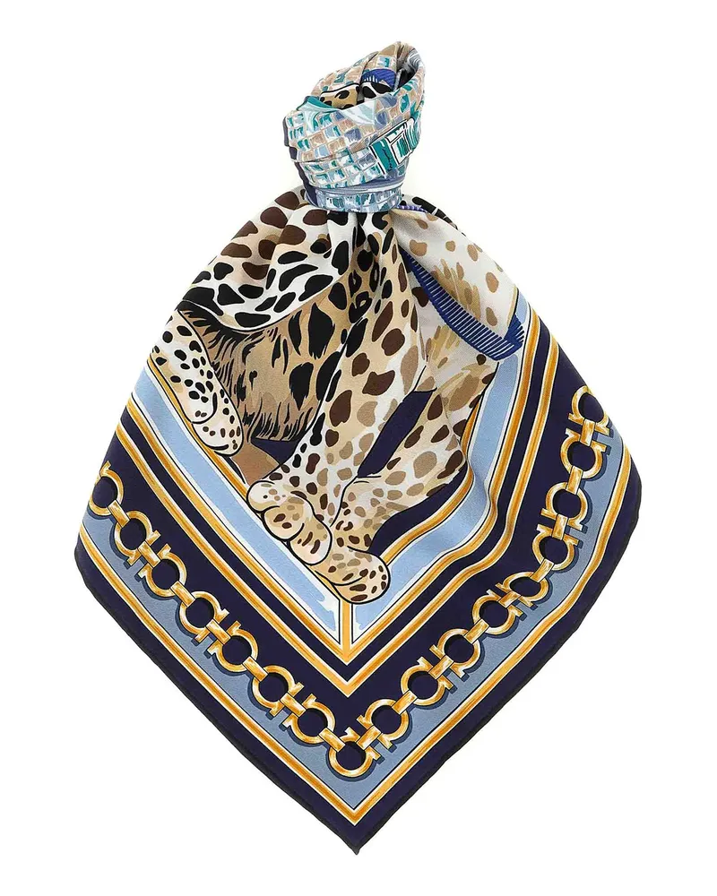 Ferragamo Schal - Blau Blau
