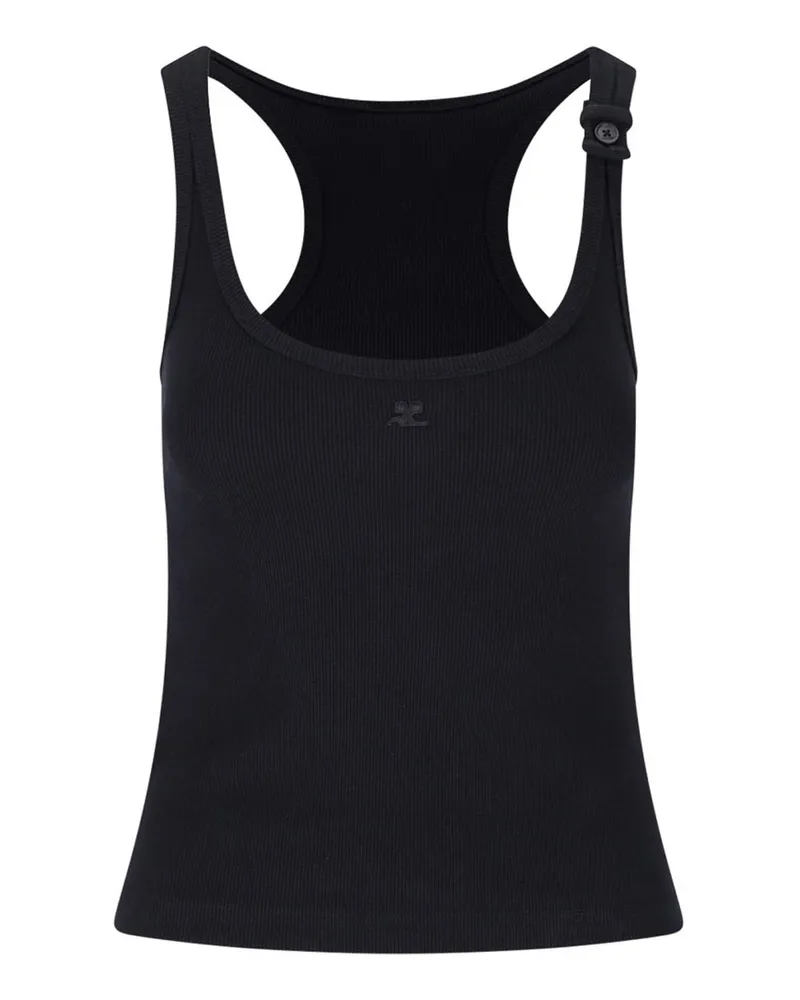 Courrèges Top - Schwarz Schwarz