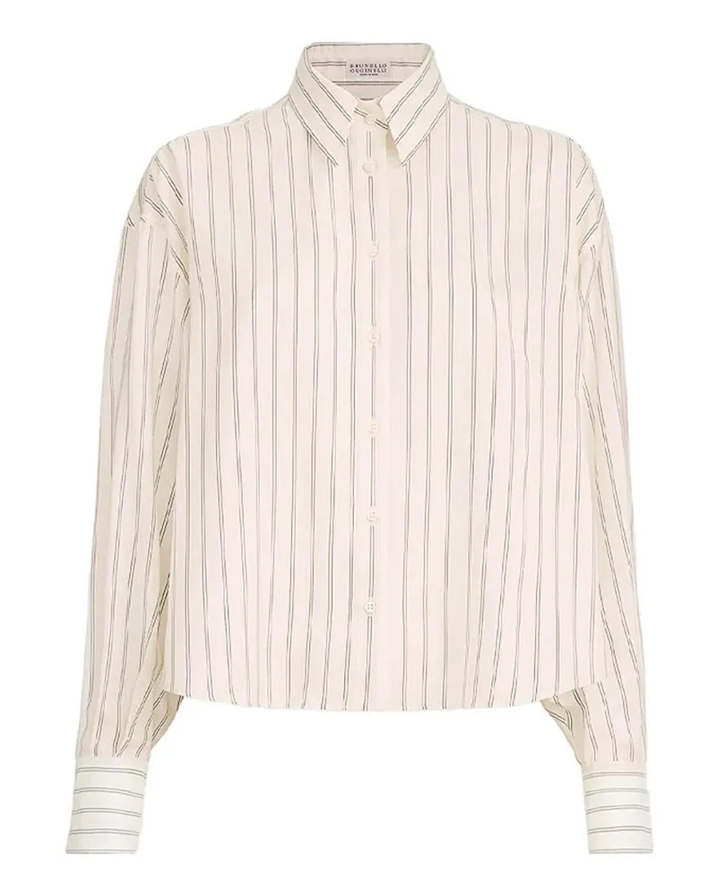 Brunello Cucinelli Hemd - Weiß Weiß