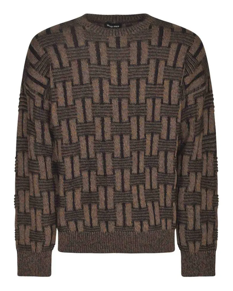 Giorgio Armani Rundhalspullover - Blau Blau