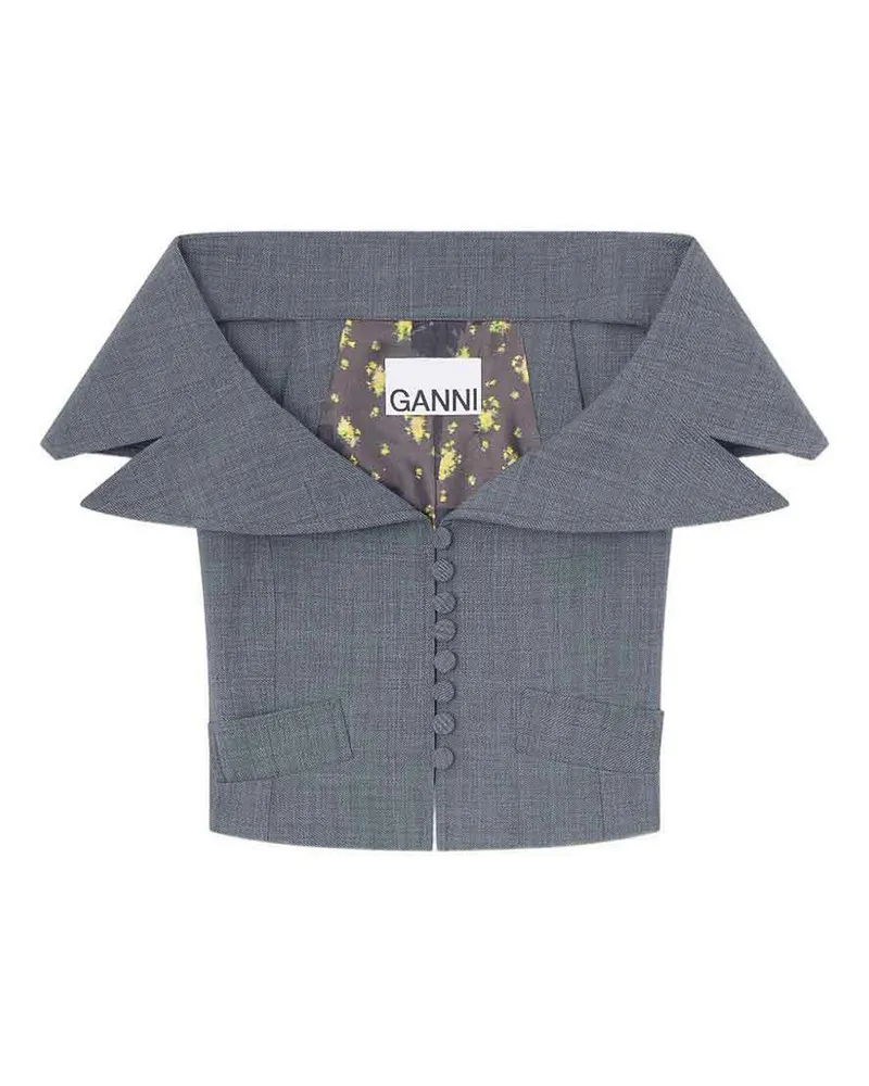Ganni Top - Grau Grau