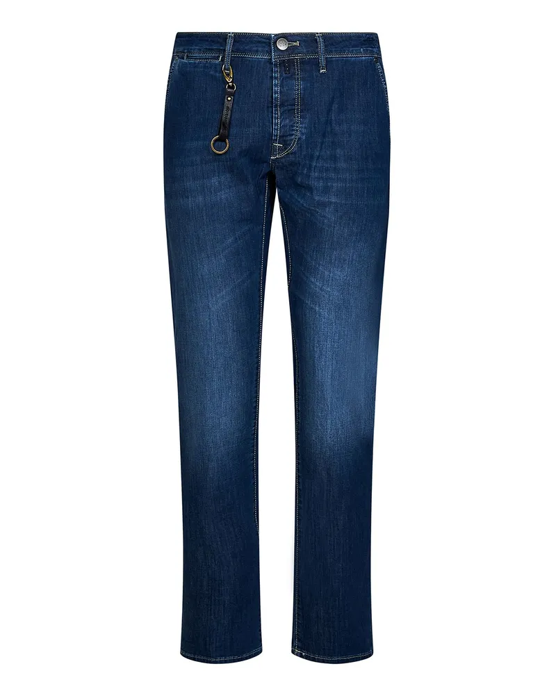 Incotex Straight Leg Jeans - Blau Blau