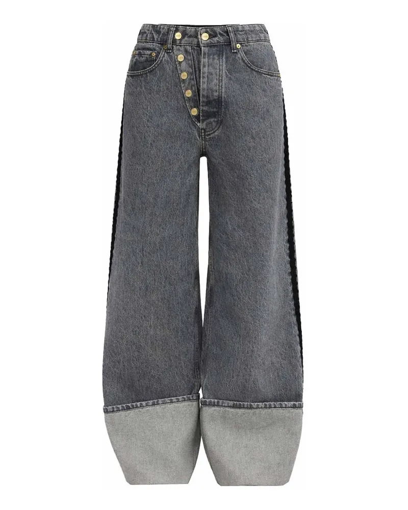 Ganni Casual Hose - Schwarz Schwarz