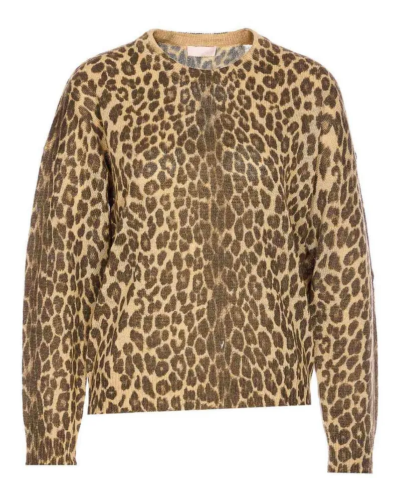 Liu Jo Rundhalspullover - Braun Animal