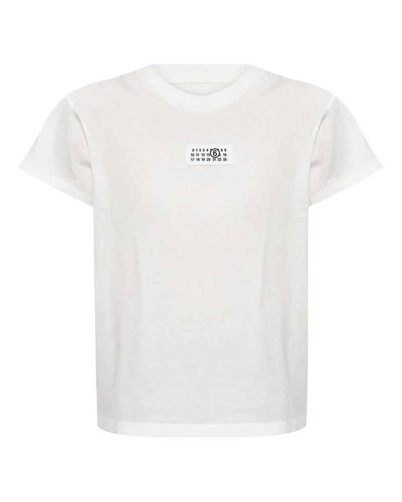 Maison Margiela Rundhalspullover - Weiß Weiß
