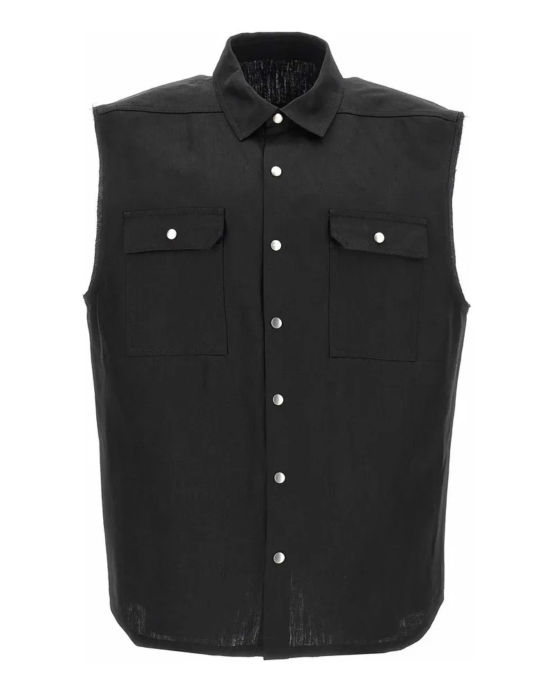 Rick Owens Hemd - Schwarz Schwarz