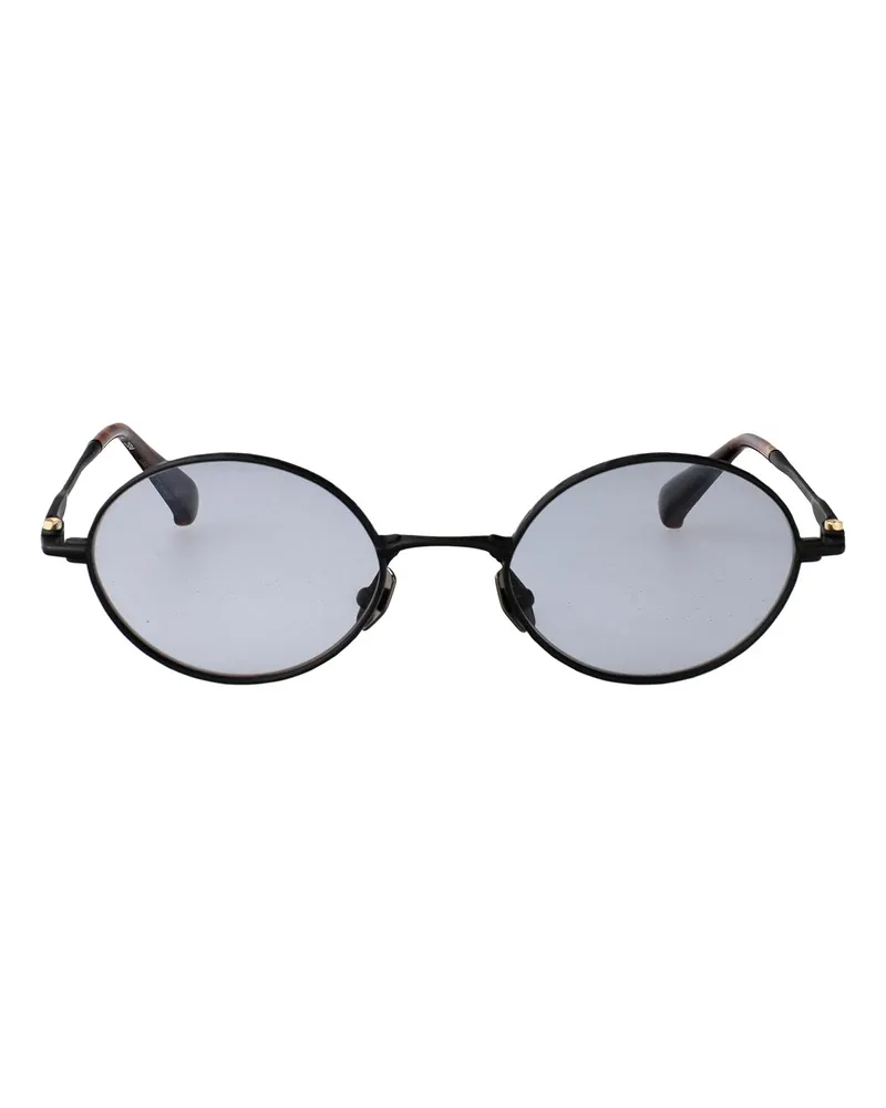 Yohji Yamamoto Sonnenbrille - Schwarz Schwarz