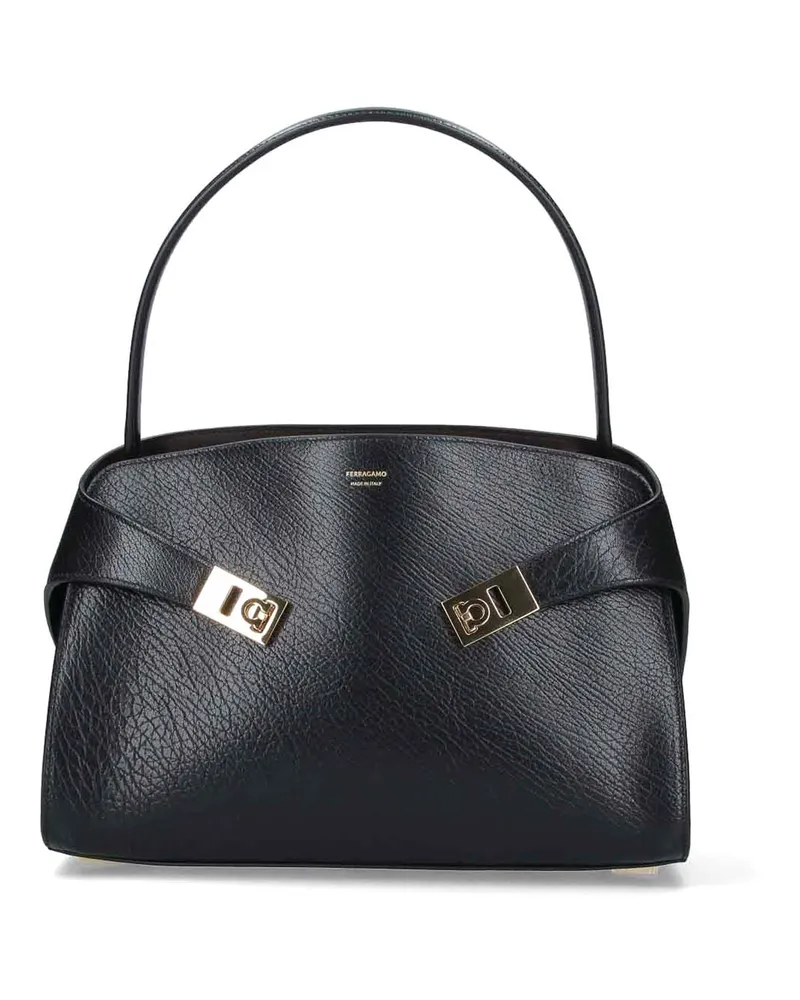 Ferragamo Schultertasche - Schwarz Schwarz