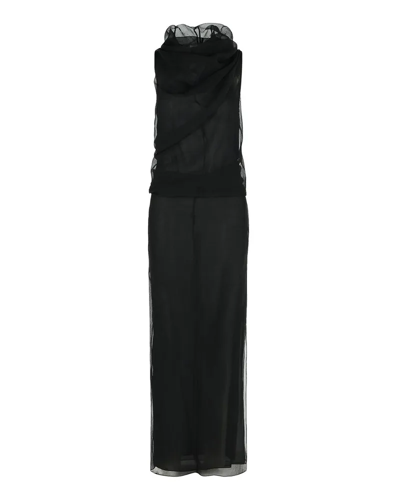 KHAITE Knielanges Kleid - Schwarz Schwarz