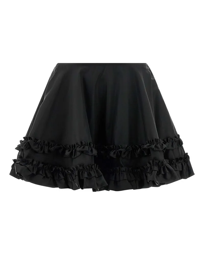 Ganni Minirock - Schwarz Schwarz