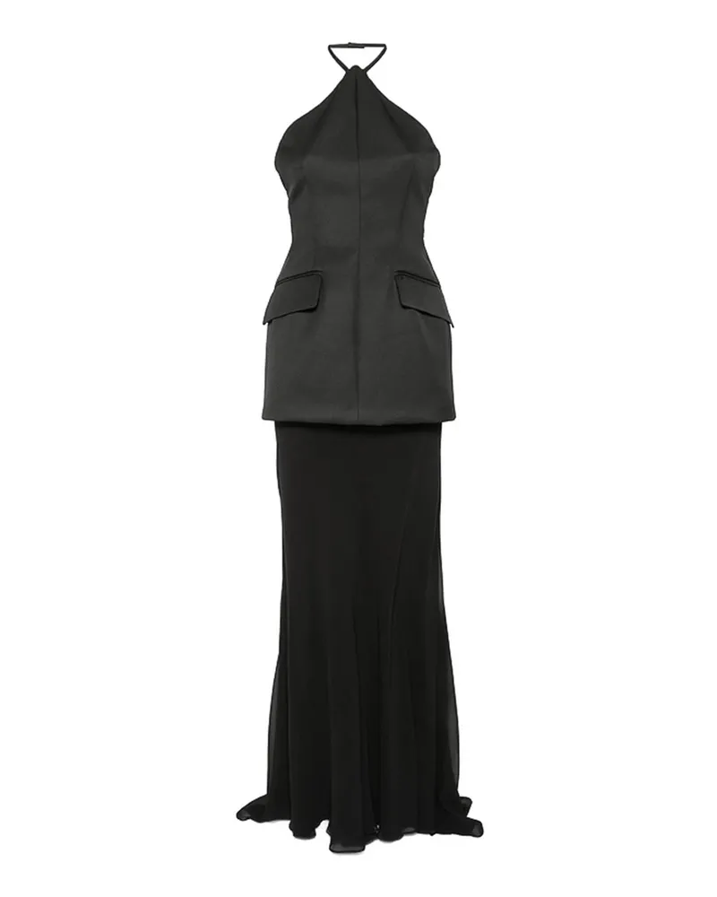 SPORTMAX Knielanges Kleid - Schwarz Schwarz