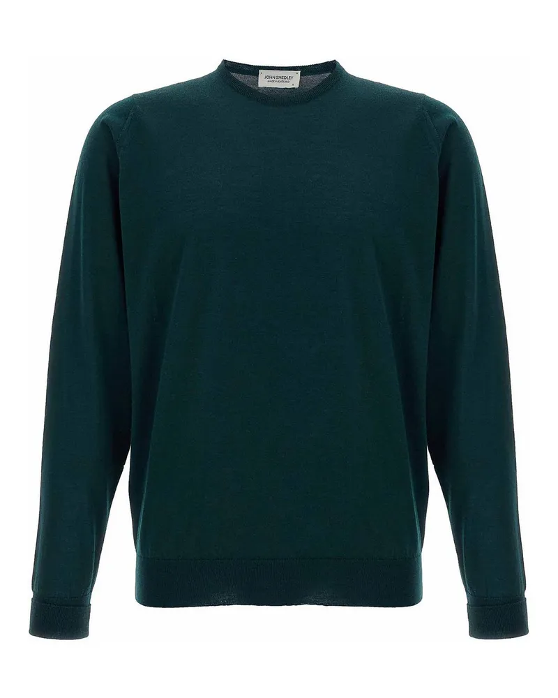 John Smedley Rundhalspullover - Grün Grün