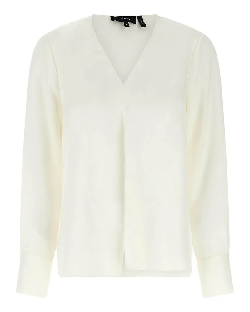 Theory Bluse - Weiß Weiß