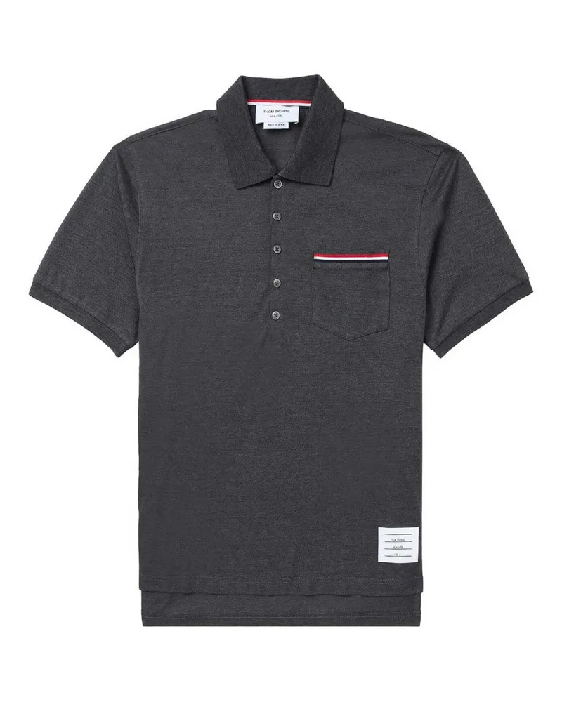 Thom Browne Poloshirt - Grau Grau