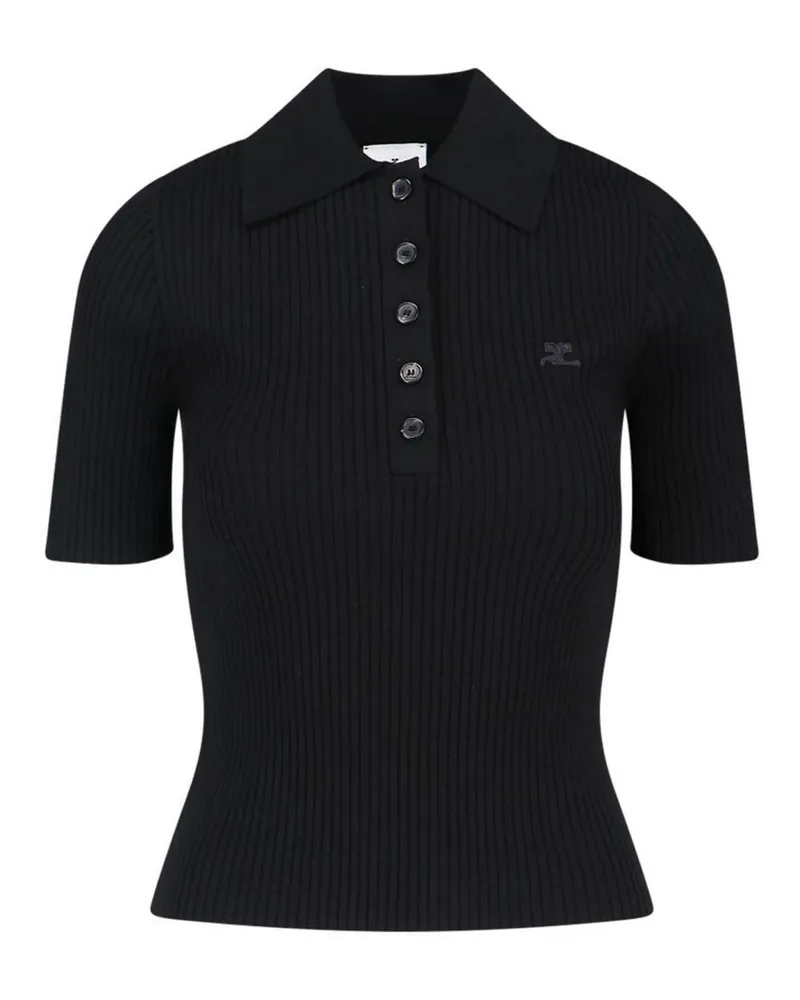 Courrèges T-Shirt - Schwarz Schwarz