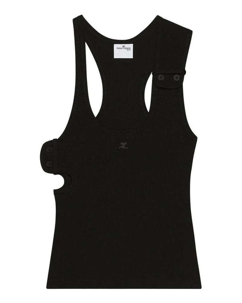 Courrèges T-Shirt - Schwarz Schwarz