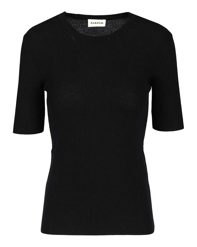 P.A.R.O.S.H. P. A.R. O H. Rundhalspullover - Blau Blau