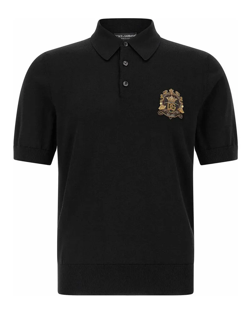 Dolce & Gabbana Poloshirt - Schwarz Schwarz