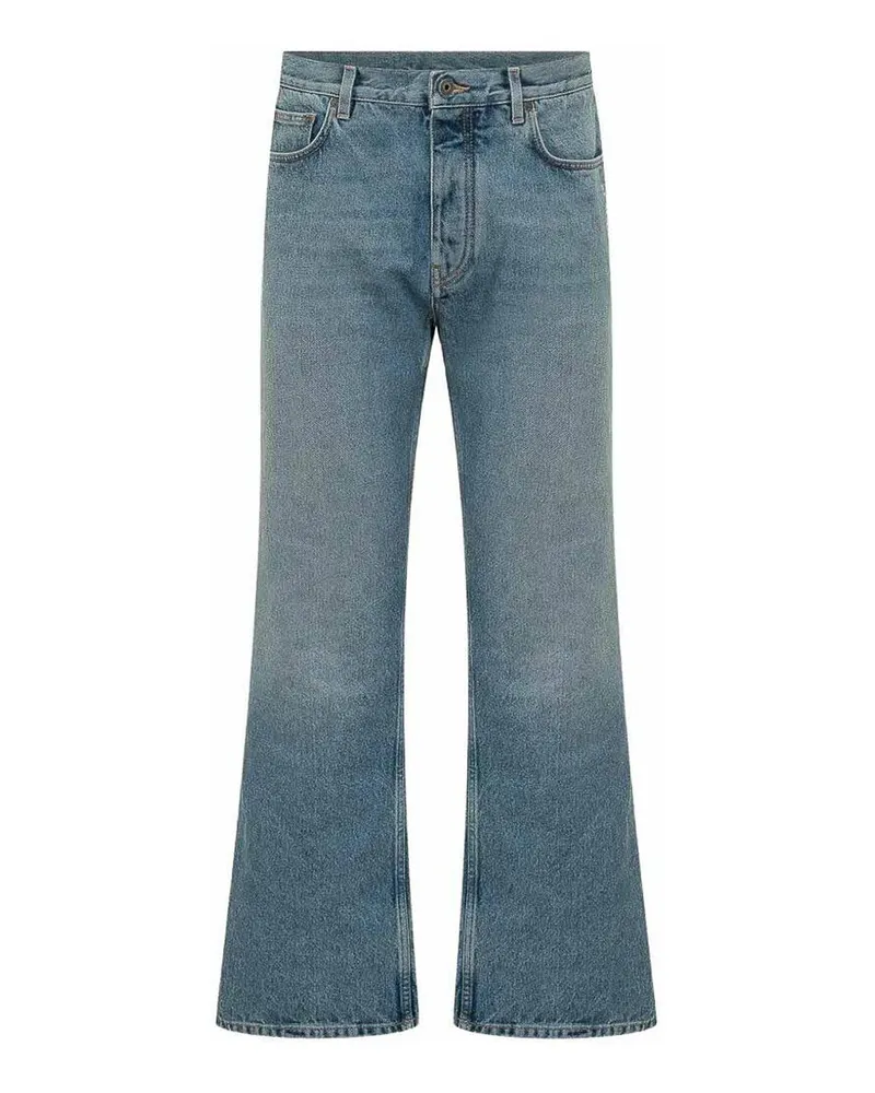 OFF-WHITE Straight Leg Jeans - Blau Blau