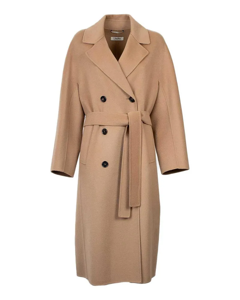 Max Mara Kurzer Mantel - Beige Beige