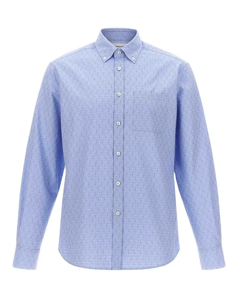 Ferragamo Hemd - Hellblau Hellblau
