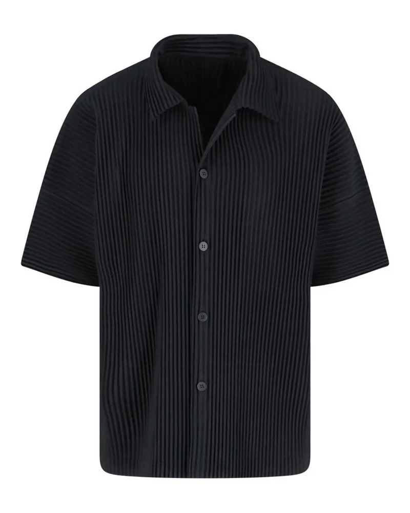 Issey Miyake Hemd - Schwarz Schwarz