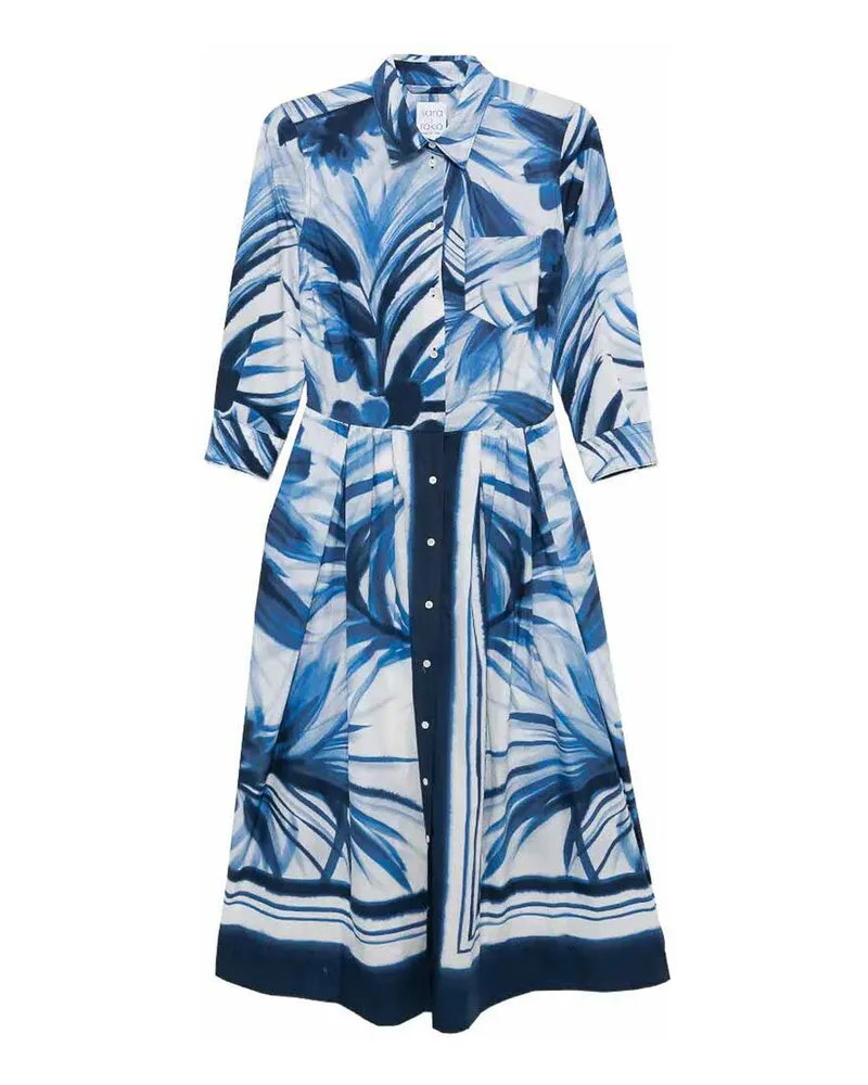 Sara Roka Knielanges Kleid - Jeansblau Jeansblau