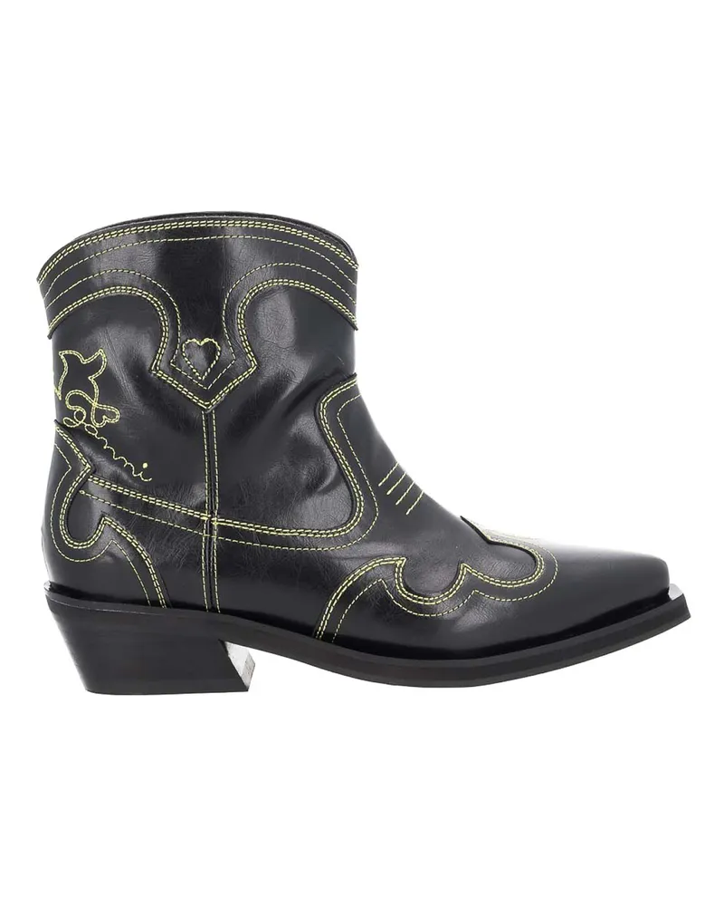 Ganni Stiefel - Schwarz Schwarz