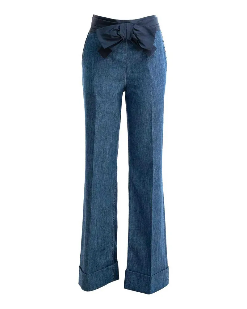 Valentino Garavani Straight Leg Jeans - Blau Blau