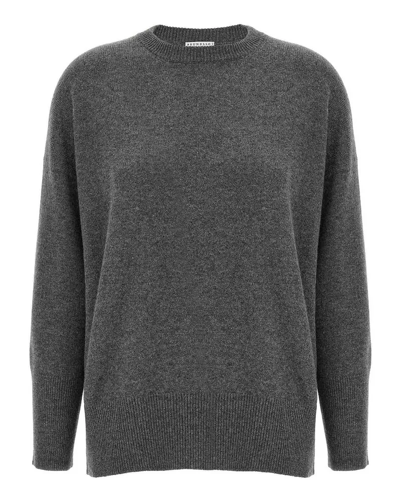 Brunello Cucinelli Rundhalspullover - Grau Grau