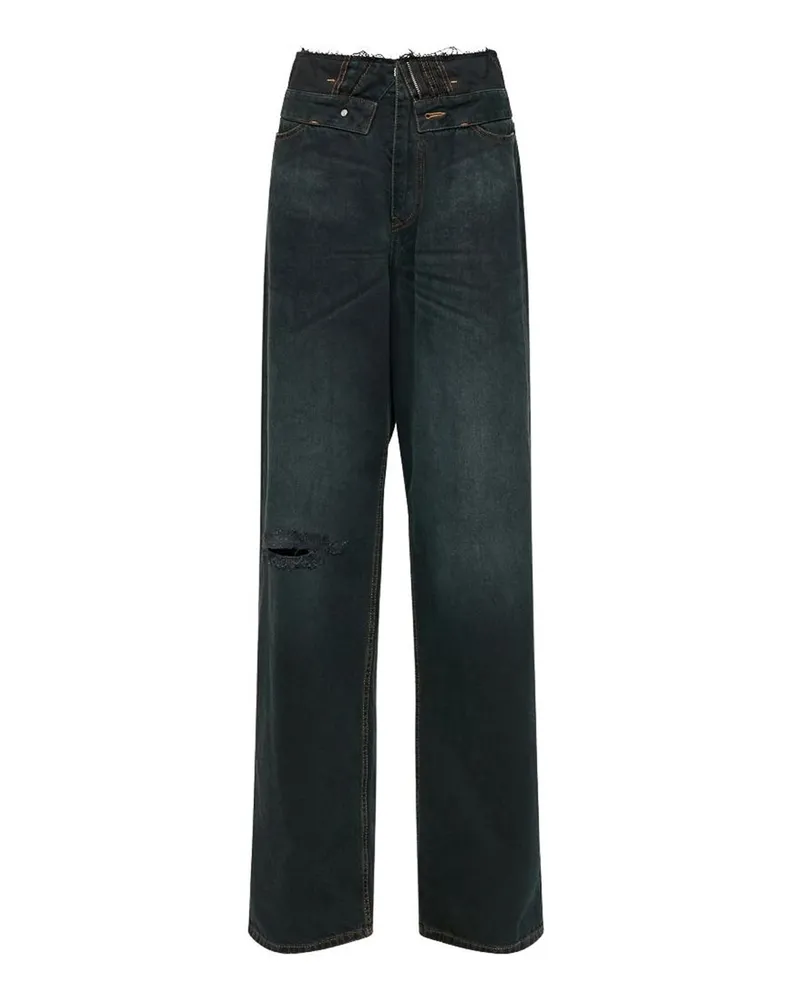 Maison Margiela Straight Leg Jeans - Blau Blau